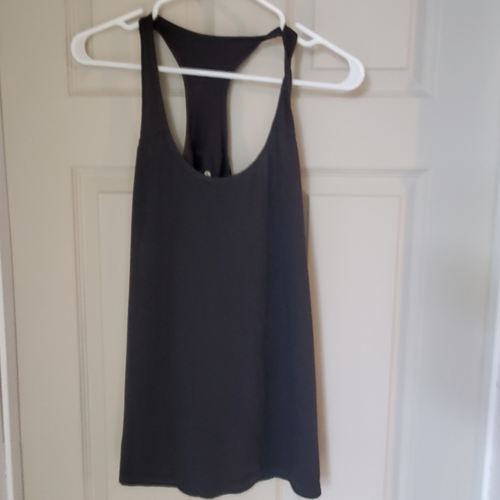 XERSION black tank top racer back LARGE